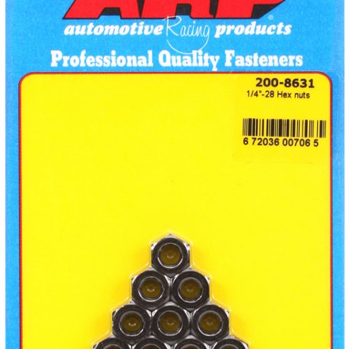 HEX NUTS 1/4-28 UNF (10) 7/16″ WRENCH, FLANGED