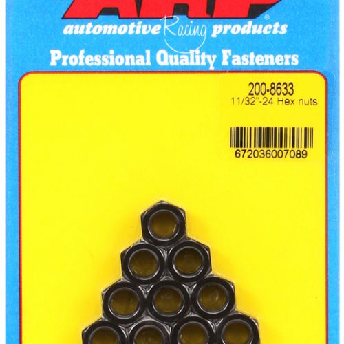 HEX NUTS 11/32-24 UNF (10) 1/2″ WRENCH, NO COLLAR