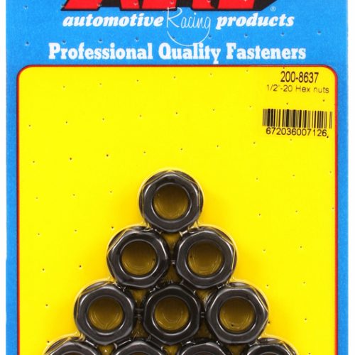 HEX NUTS 1/2-20 UNF (10) 3/4″ WRENCH, NO COLLAR