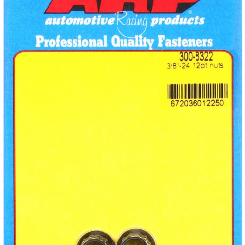 12-POINT NUTS 3/8-24 UNF (2)  7/16″ WRENCH, .625″ COLLAR