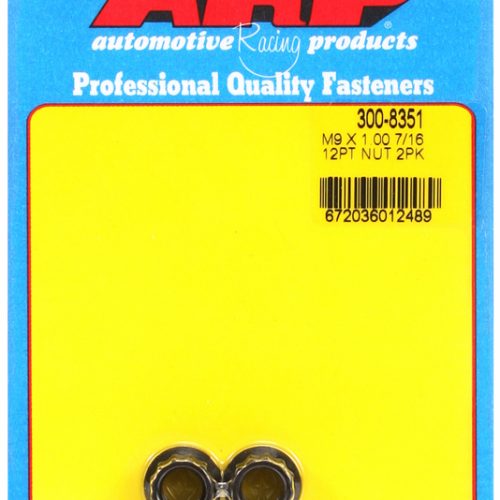12-POINT NUTS M9x1.00 (2)     11mm WRENCH, .615″ COLLAR