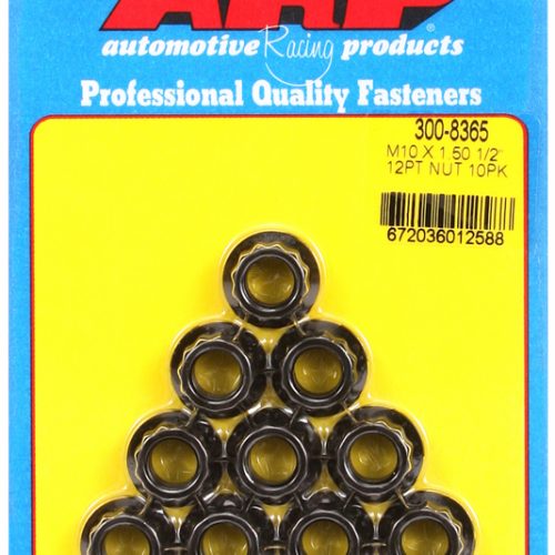 12-POINT NUTS M10x1.50 (10)   12mm WRENCH, .700″ COLLAR