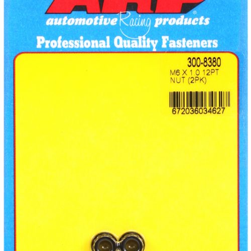 12-POINT NUTS M6x1.00 (2) 8mm WRENCH, .413″ COLLAR