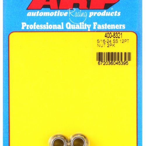 SS 12PT NUTS 5/16-24 UNF (2)  3/8″ WRENCH, .526″ COLLAR