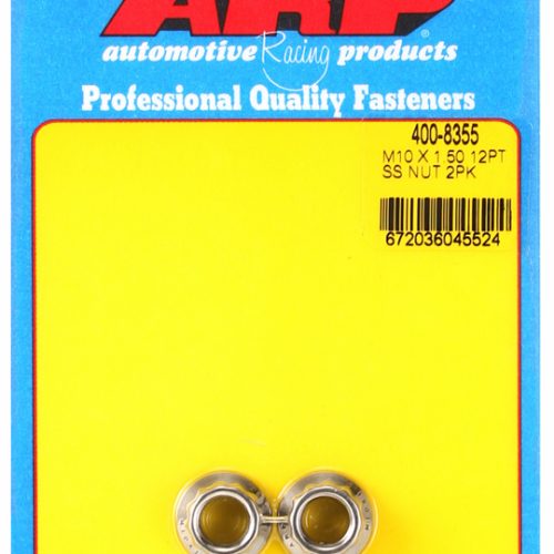 SS 12PT NUTS M10x1.50 (2)     12mm WRENCH, .700″ COLLAR