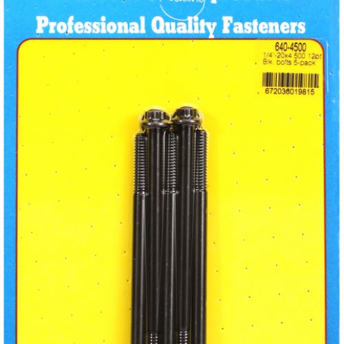 12PT BOLTS 1/4″ UNC x 4.50″ 5/16″ WRENCH (5-PACK) 1/4-20