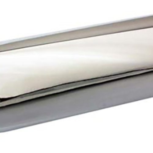 SPIRAL FLOW SS RACING MUFFLER 2.5″ IN/OUT, 4″ OD, 12″ LONG