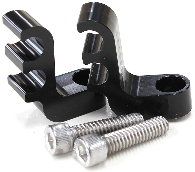 BLACK 2 WIRE LEAD SEPARATOR BOLT INTO VALVE COVER PAIR