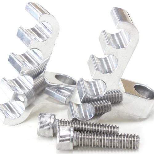 POLISHED 4 WIRE LEAD SEPARATORBOLT INTO VALVE COVER PAIR