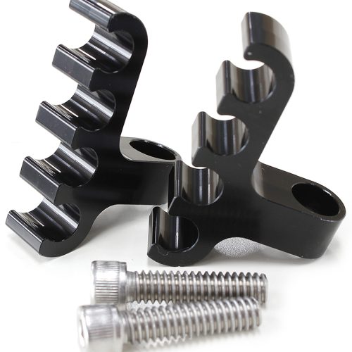 BLACK 4 WIRE LEAD SEPARATOR   BOLT INTO VALVE COVER PAIR