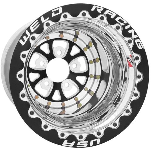 V-SERIES 15×13″ BLACK CENTRE 5×4.5″, 5.0″ B/S, BLACK MT SBL