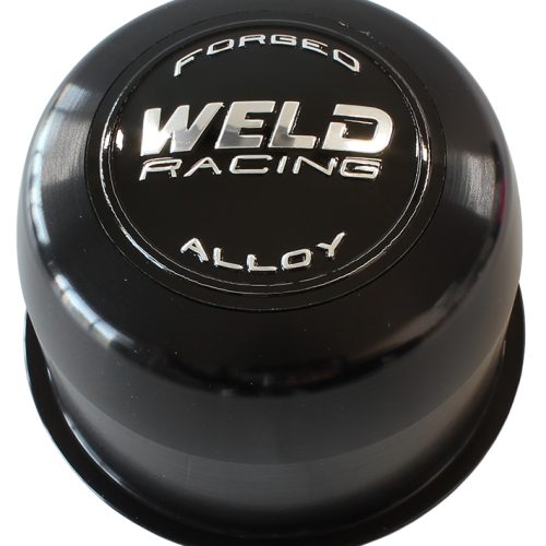 WELD CENTRE CAP BILLET PUSH   THRU 3.16″ OD x 2.20″ TALL BLK