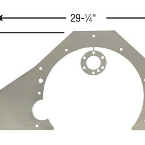 MID MOUNT PLATE GM LS STEEL   29.25″ x 14-13/16″ .090″ THICK