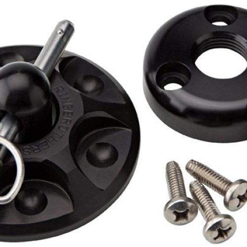 ROUND BILLET  BLK HOOD PIN KITUNIV KIT LONG PIN