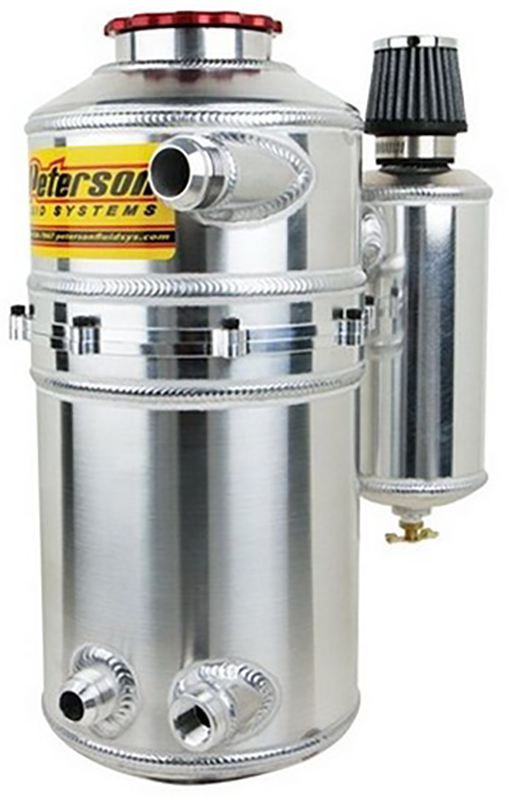 7" DRAG OIL TANK x 16" HIGH SINGLE RETURN WITH CATCH CAN