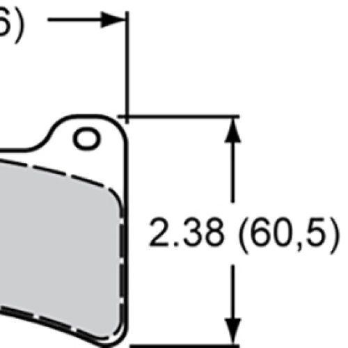 BRAKE PAD SET, BP-10 COMPOUND PLATE# 4812, DYNAPRO CALIPERS