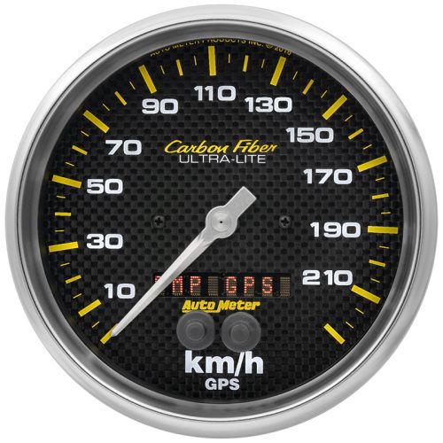 CARBON FIBER 5″ GPS SPEEDO 225KPH, INTERNAL GPS ANTENNA