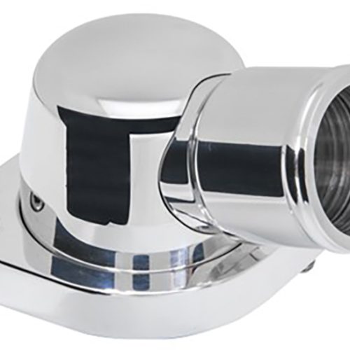 LS BILLET THERMOSTAT HOUSING 15 DEGREE POLISHED