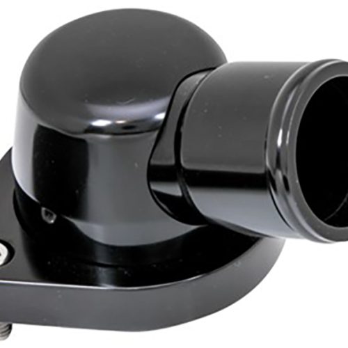 LS BILLET THERMOSTAT HOUSING 15 DEGREE BLACK