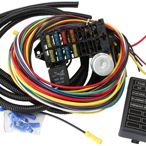 8 CIRCUIT UNIVERSAL WIRING HARNESS 8 FUSE 12V