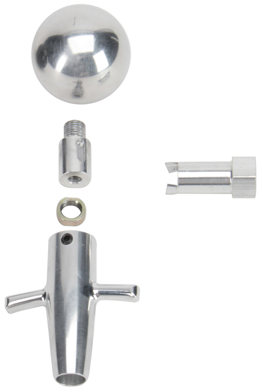 LOKAR MUSCLE CAR SHIFT KNOB & ADAPTER (SATIN ALUM)