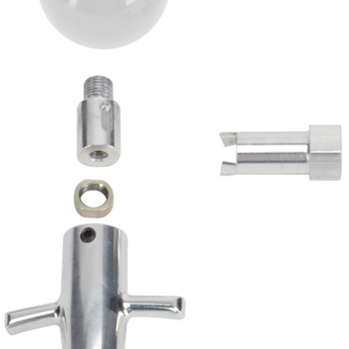LOKAR MUSCLE CAR SHIFT KNOB   & ADAPTER (WHITE KNOB)