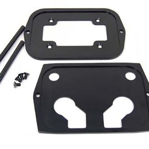 BLACK ALUMINUM OPTIMA SMOOTH  BATTERY TRAY. GROUP 34 & 78