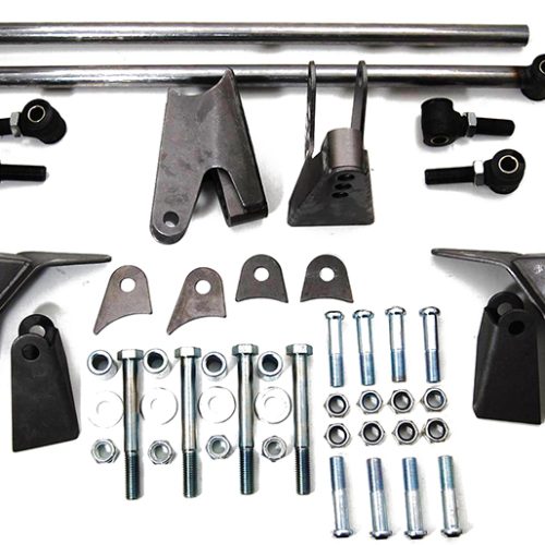 1932 FORD TRIANGULATED 4 LINK KIT. STEEL (RAW)