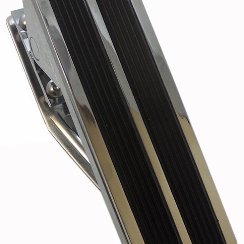 FLOOR MOUNT THROTTLE PEDAL    CHROME ALUM W/ RUBBER INSERTS