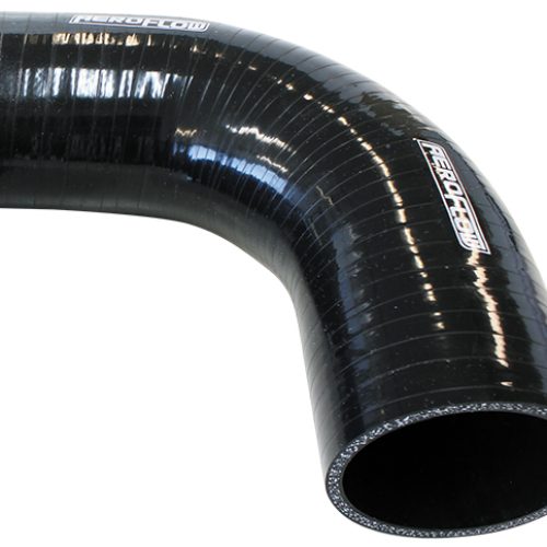 Silicone Hose 90 Deg; Black   I.D 4.25″ 108mm, Wall 5.3mm,