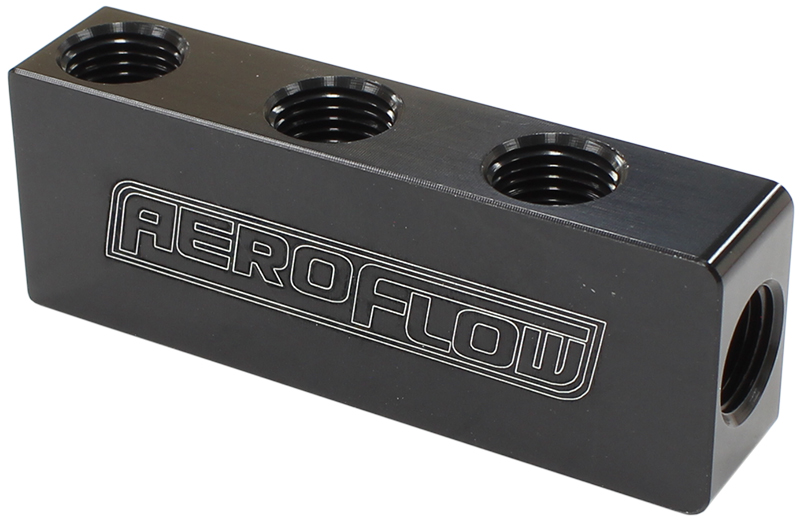 COMPACT DISTRIBUTION BLOCK 1 IN, 6 OUT ALL PORTS 1/8" NPT
