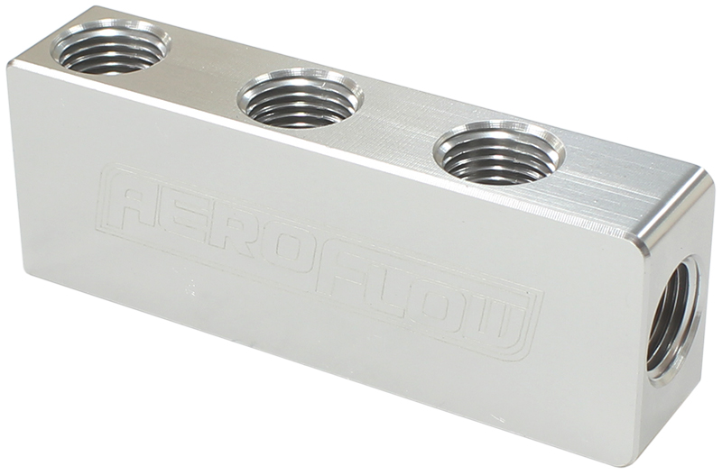 COMPACT DISTRIBUTION BLOCK 1 IN, 6 OUT ALL PORTS 1/8" NPT