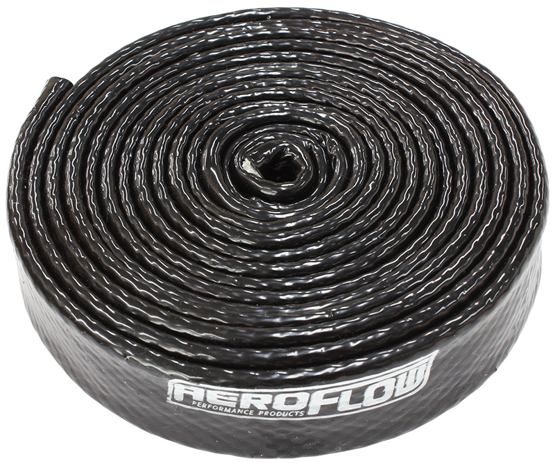 AEROFLOW HEAT GUARD 3/4" ID 19mm BLACK COLOUR 3.7M / 12ft