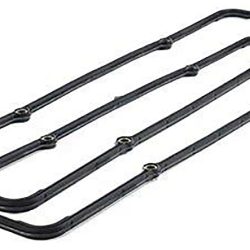 VALVE COVER GASKETS, SBC BLACKSILICONE RUBBER W/ STEEL CORE