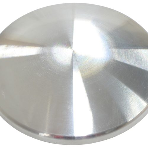 WELD ON MACHINED TANK END FOR 2.5″ 63mm ALUMINIUM PIPE