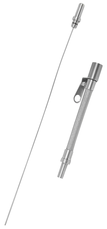 FORD 351C FLEXABLE ENGINE S/STEEL DIPSTICK. TIMING COVER