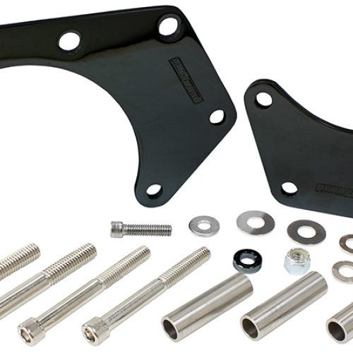 LOW MOUNT ALT BRACKET BLACK B/B CHEV WITH SHORT WATER PUMP