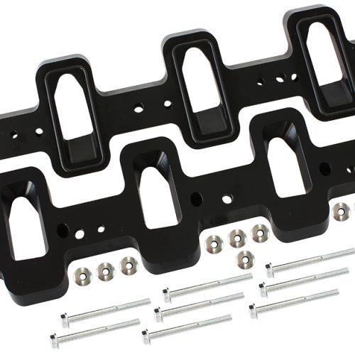 GM LS INTAKE ADAPTERS RECTANGLTO CATHEDRAL HEAD, LSA CHARGER