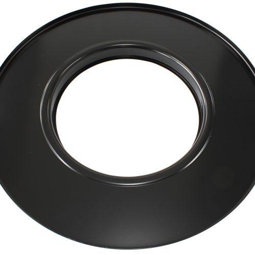 14″ AIR CLEANER BASE ONLY     FLAT BASE BLACK 7-5/16″