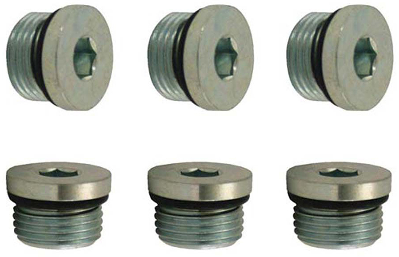OIL PAN ACCESS PLUGS (6-PACK) 3/4"-16 WITH O-RING, STEEL