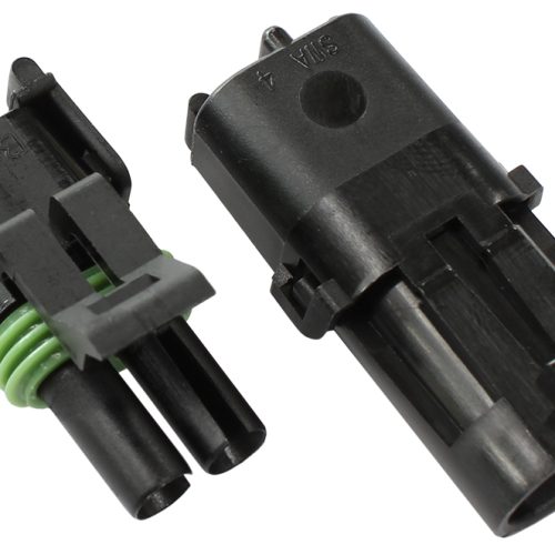 WEATHERPACK 2 PIN CONNECTOR MALE/FEMALE, PINS & SEALS