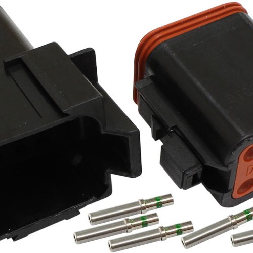 WEATHERTIGHT 8 PIN CONNECTOR KIT DEUTSCH DT STYLE BLACK