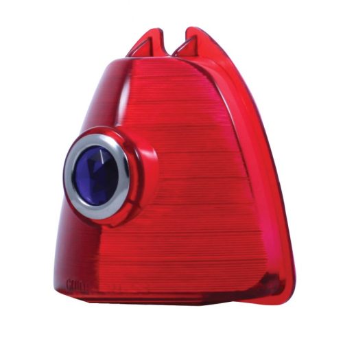 1953 CHEVY RED TAIL LIGHT LENSW/ BLUE DOT UPPER LENS EA