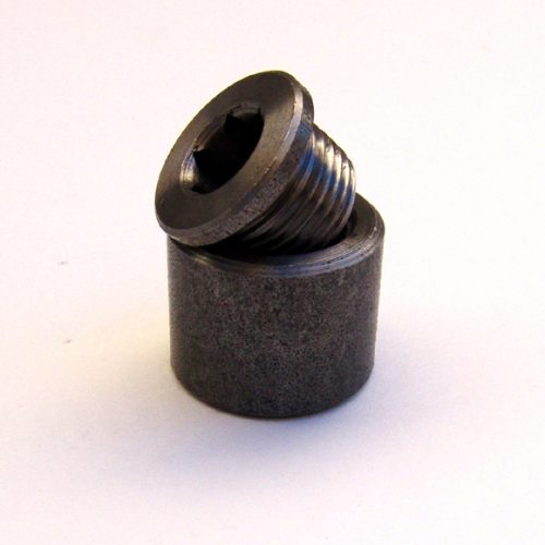 EXTENDED O2 SENSOR BUNG & PLUG1″ TALL, MILD STEEL