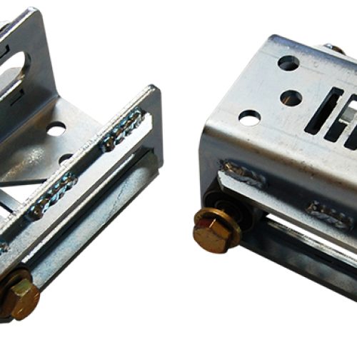 LEAF SPRING SLIDERS (PAIR) BOLT ON, REPLACES SHACKLES