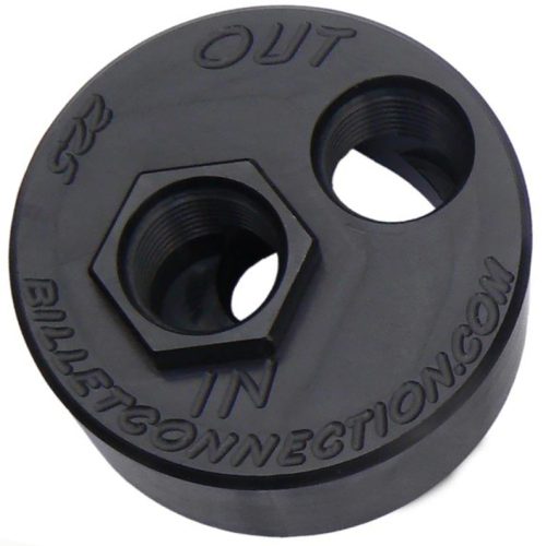 LS EARLY OIL FILTER ADAPTER   BLACK -10 ORB IN/ OUT 13/16-16