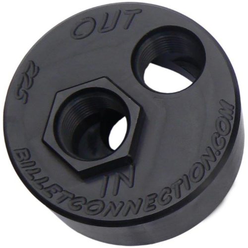LS LATE OIL FILTER ADAPTER    BLACK -10 ORB IN/ OUT 22 x 1.5