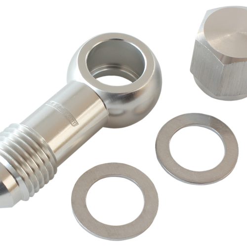 AEROFLOW / BOSCH FUEL PUMP    BANJO KIT TO -6AN INC WASHERS