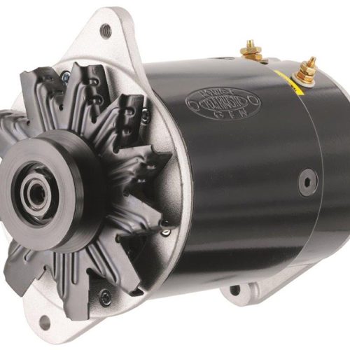 POWERMASTER GENERATOR 90 AMPS 12V W/LAMP GM TO 64 SHORT BLK