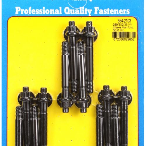 SB FORD 289 302 351 INTAKE STUDS 12PT BLK